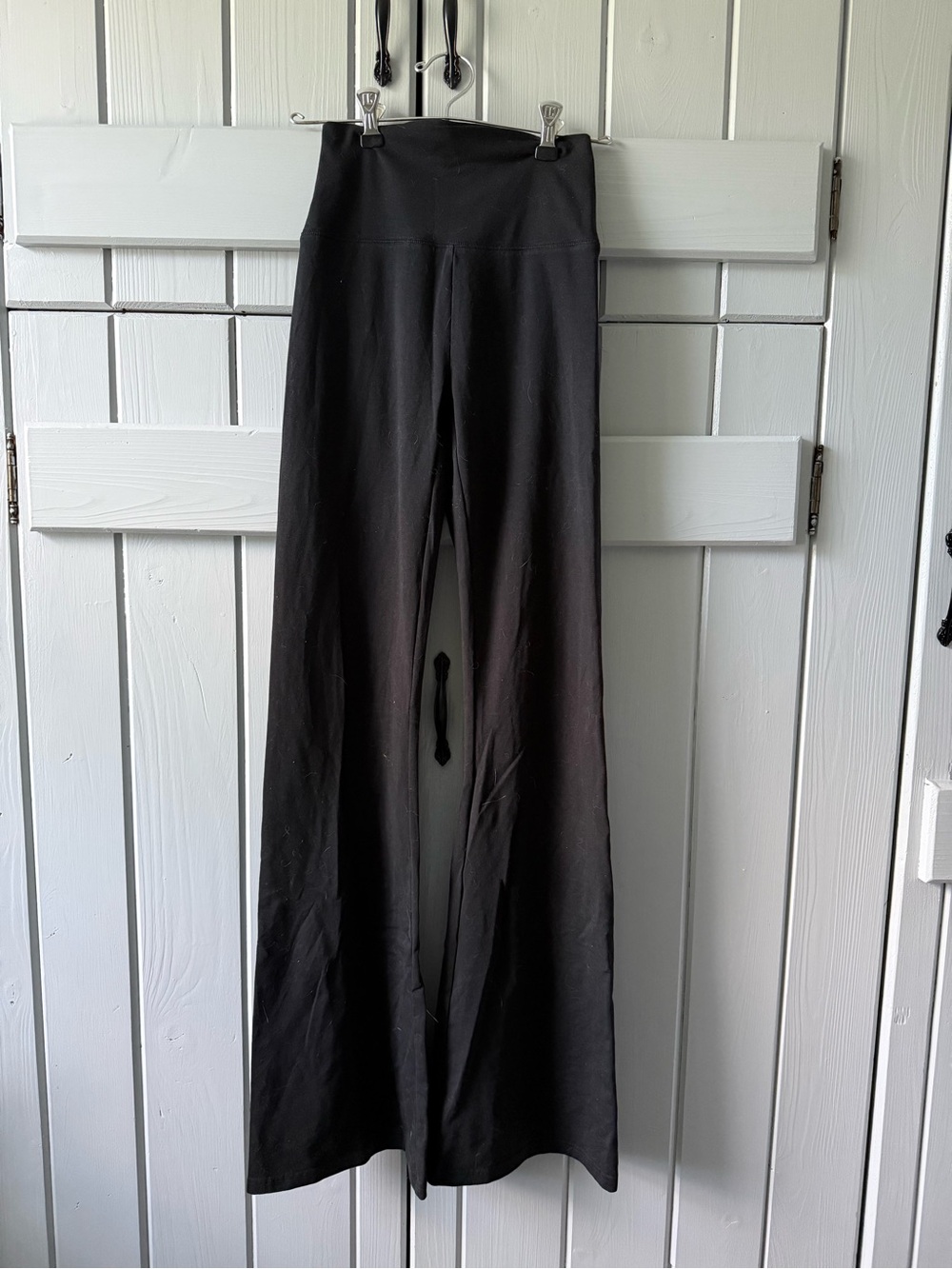 Aerie offline High-Waist Black Flare Leg Pants - Women